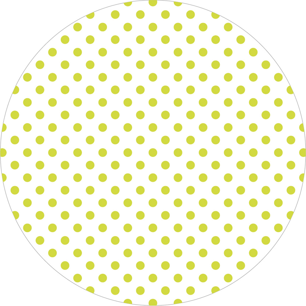 Mank Deckchen Antonia-Punkte Lime 90 mm