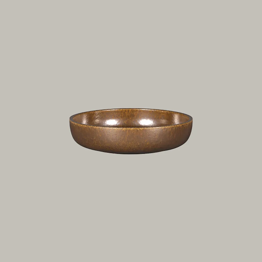 RAK Teller tief rund - rust Serie: Ease Ø 19.8 cm / Ht. 4.5 cm / Cont. 90 cl