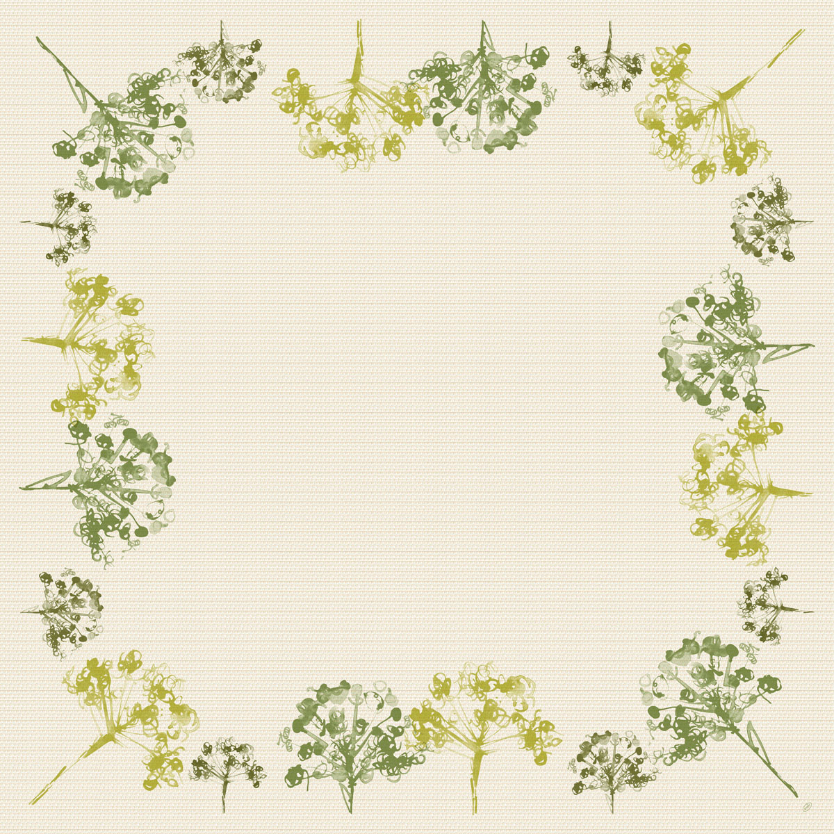 Duni Motiv-Mitteldecken Dunicel 84 x 84 cm Green Umbles