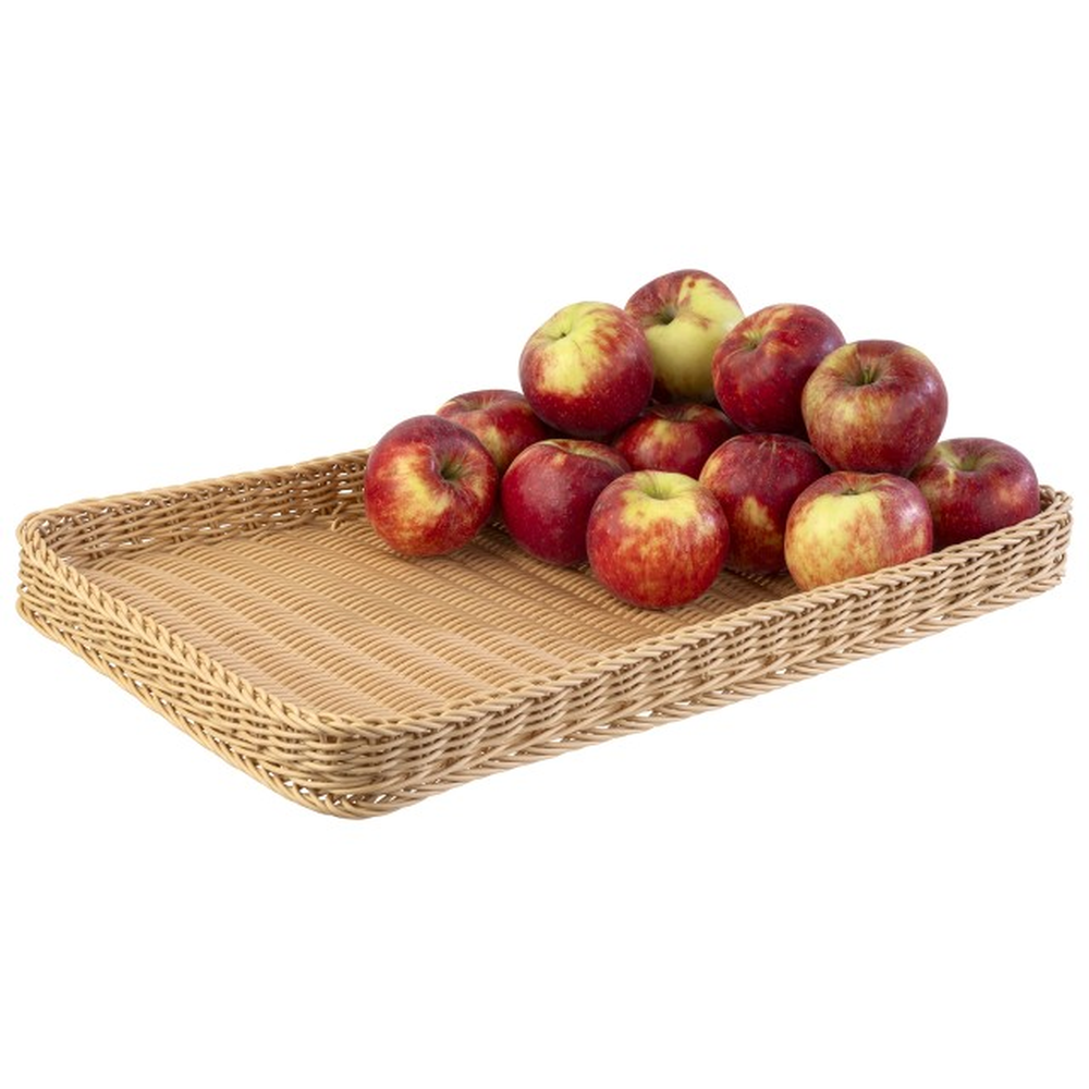 APS Tablett Bäcker-Maß 60 x 40 cm, H: 5 cm , Polypropylen, beige