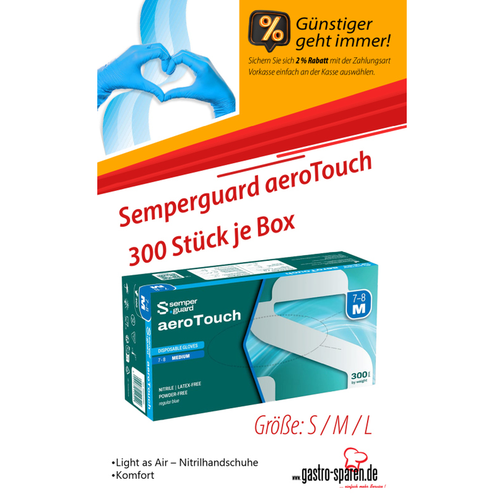 Semperguard aeroTouch 300 Stück je Box Größe: M