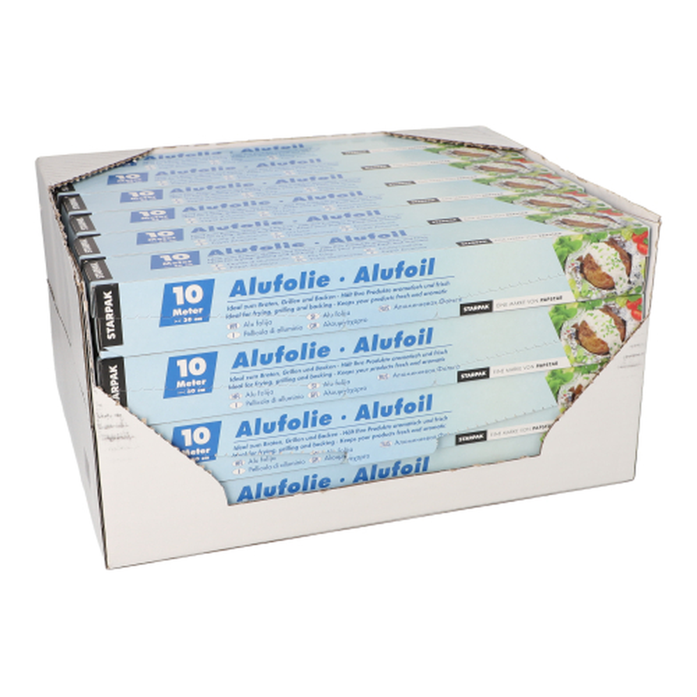 Papstar Alufolie 10 m x 30 cm in Faltschachtel
