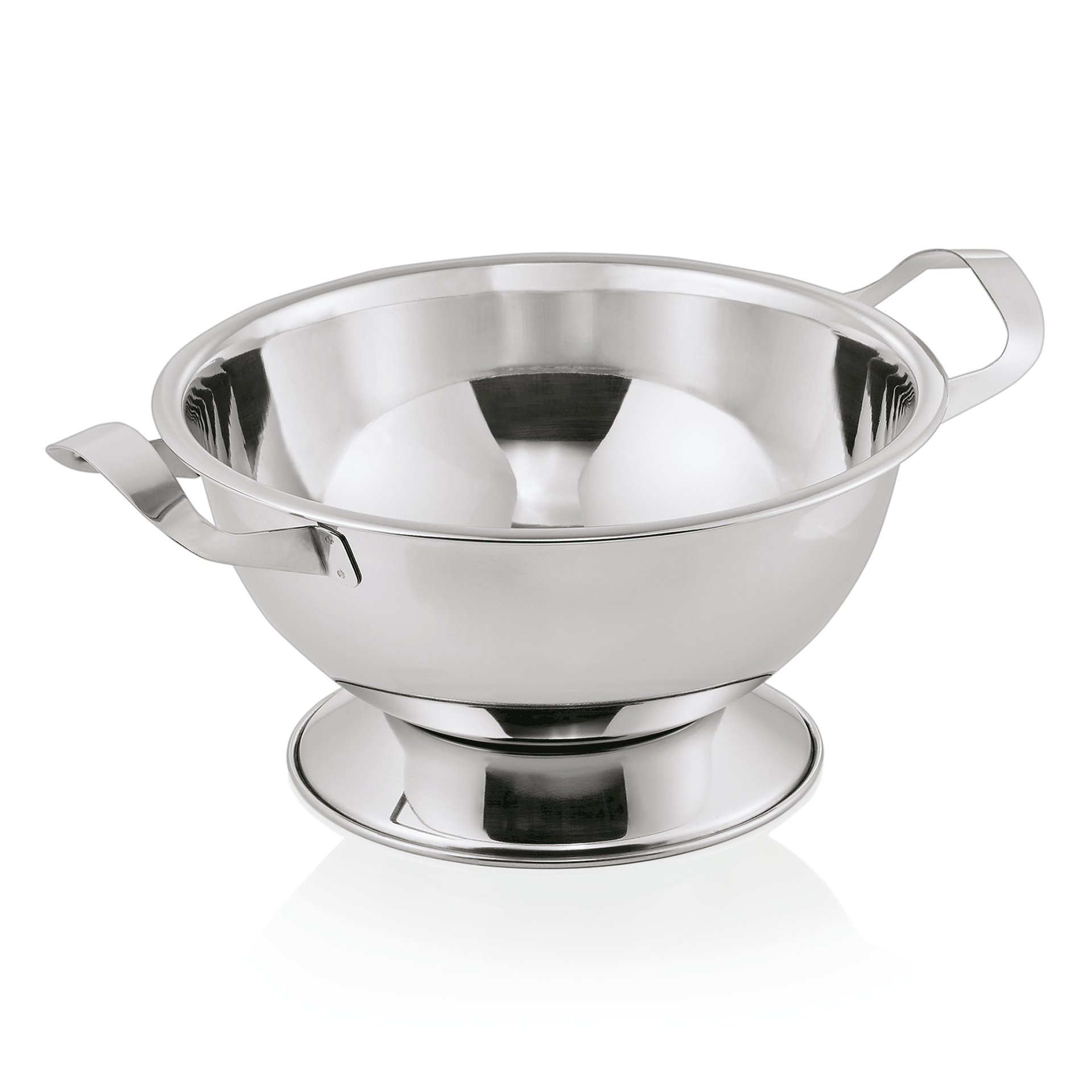 WAS Terrine auf Fuß, Ø 29 cm, 4,5 ltr., mit 2 Seitengriffen, Chromnickelstahl