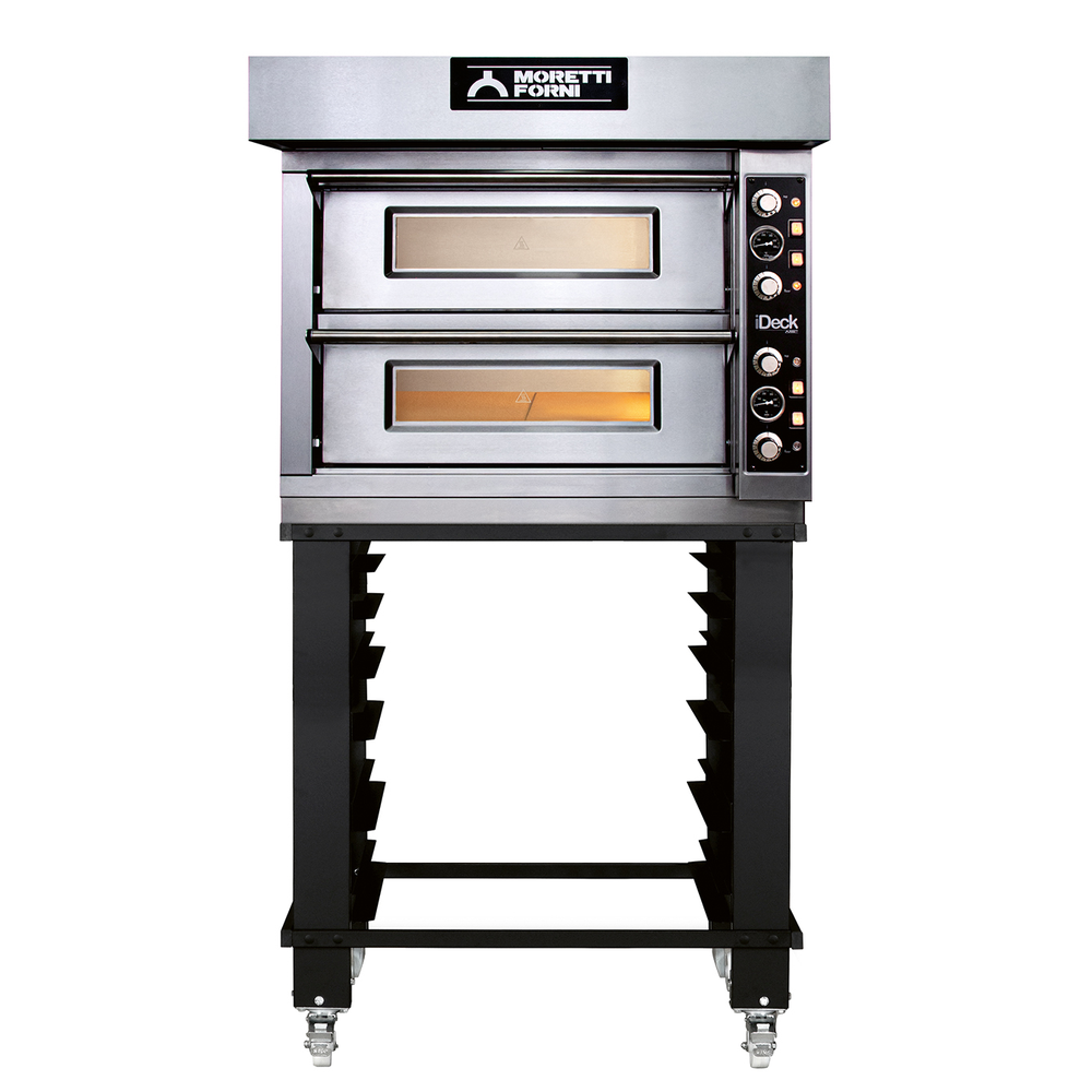 Nordcap MORETTI Elektro-Pizzaofen iDeck PD 72.72 2 Backkammern, für 4 und 4 Pizz
