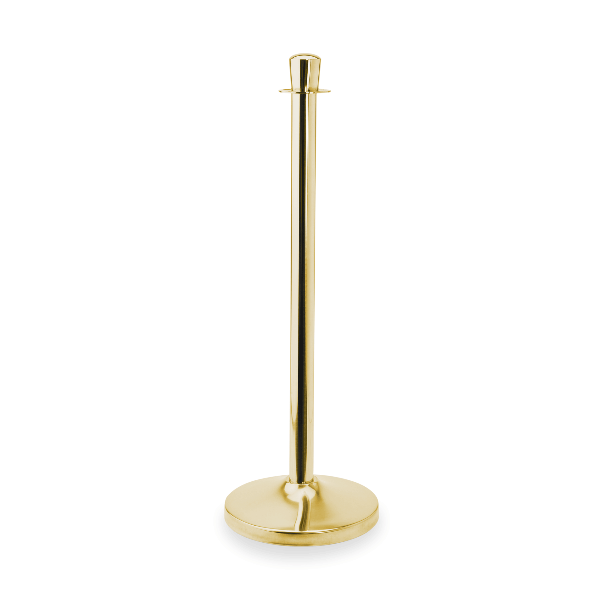 WAS Abgrenzungspfosten Zylinder Set CLASSIC, goldfarben, Set á 2 Stück, Edelstah
