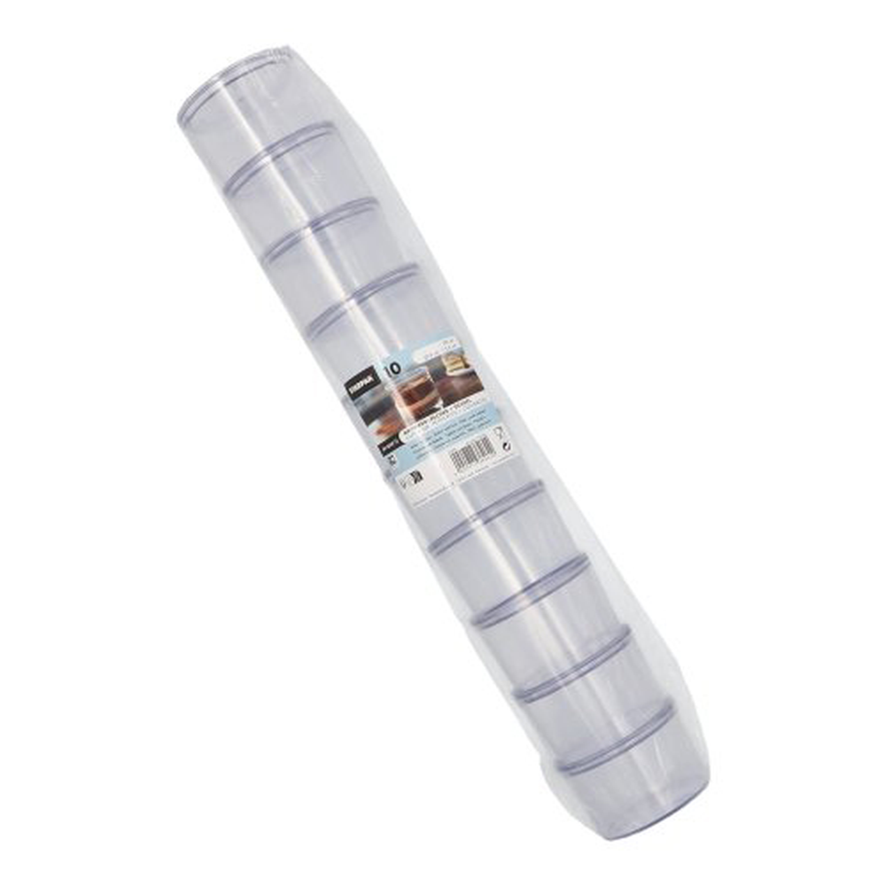 Papstar Mehrweg-Becher + Deckel rund 190 ml Ø 8 cm · 5,4 cm transparent "Cella"