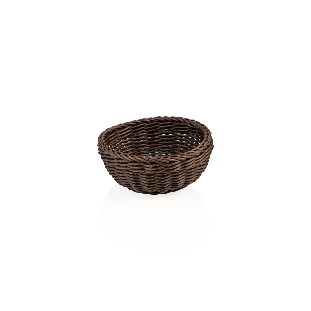 WAS Korb WEAVER PRO Tischkörbe, Ø 20 cm, Höhe 8 cm, braun, Polypropylen