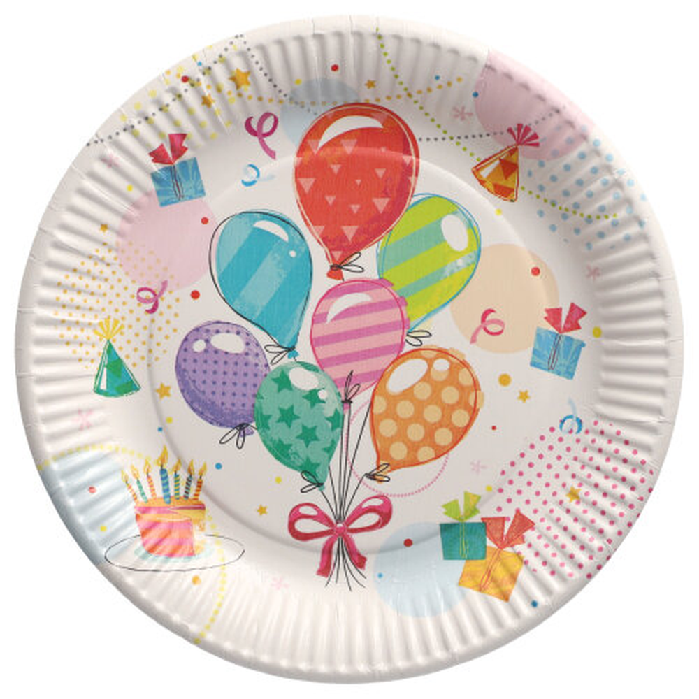 Papstar Teller, Pappe rund Ø 23 cm "Fete"