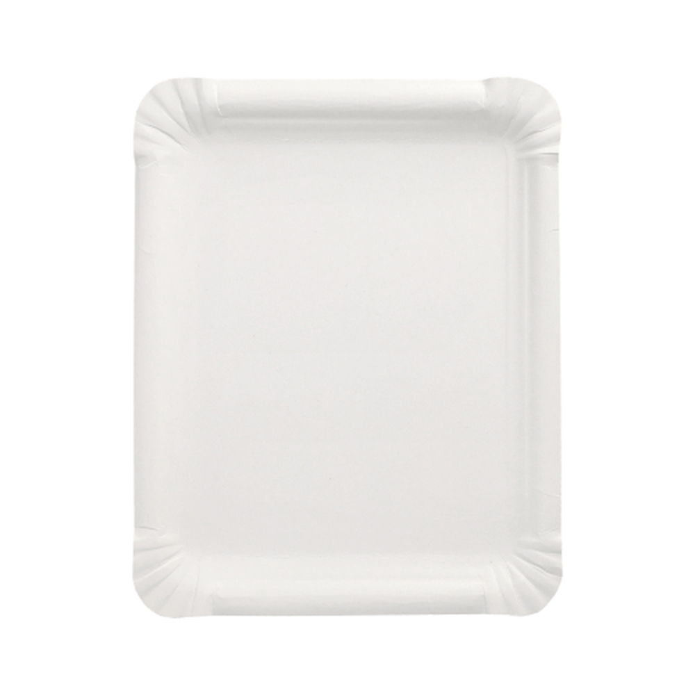 Papstar Teller, Pappe "pure" eckig 16,5 cm x 20 cm weiss