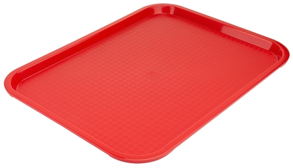Contacto Serviertablett rechteckig, Polypropylen rot, 40x30cm