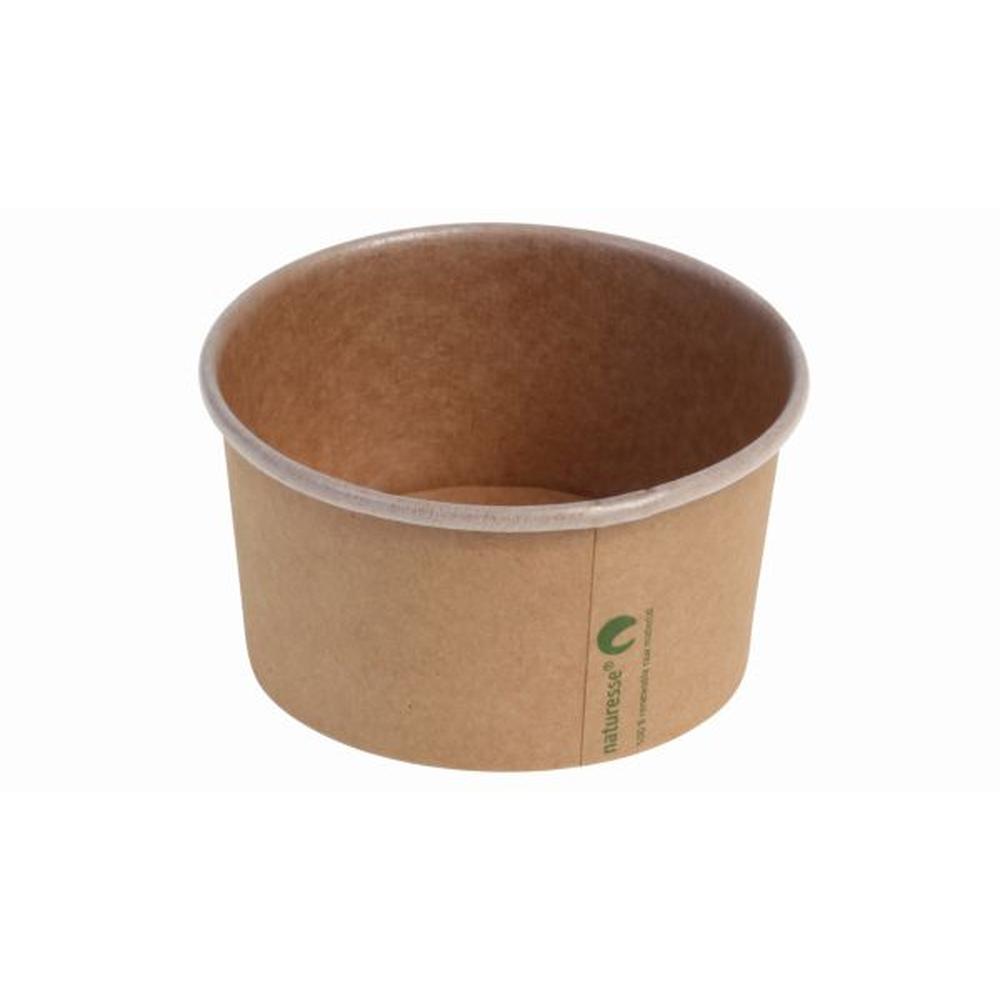 Pacovis Eisbecher Kraft/PLA 240ml, naturesse