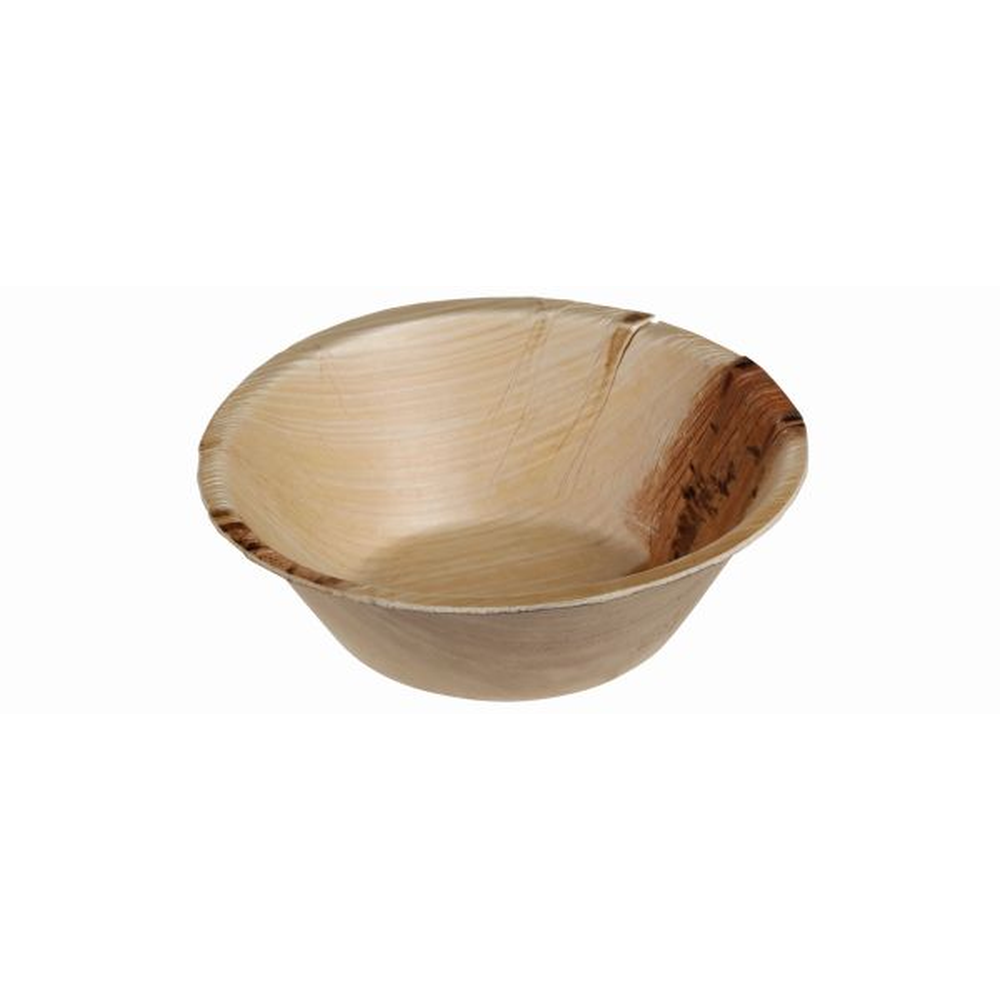 Pacovis Bowle rund Palmblatt 155x50 mm, ca. 400ml, Natur