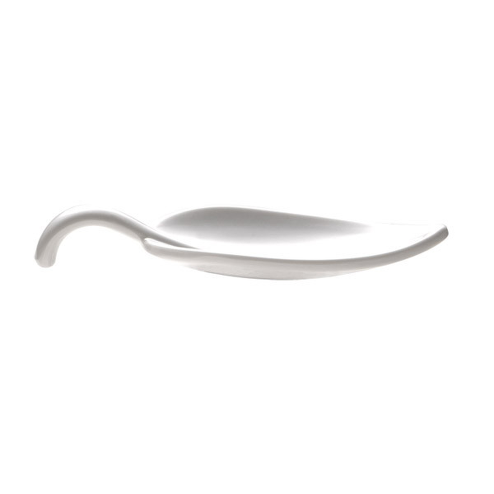 APS Fingerfood-Löffel -LEAF- 10 x 4,5 cm, H: 1,5 cm , Melamin, weiß