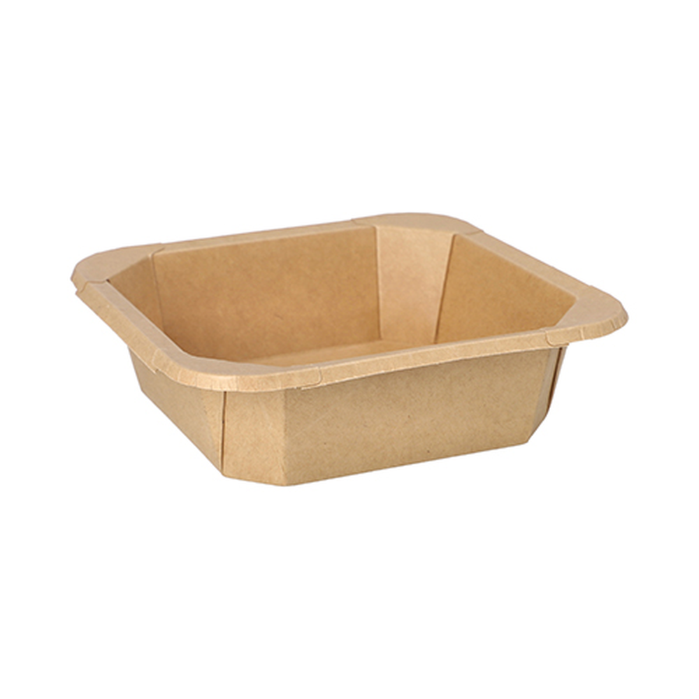 Papstar Lunchboxen, Pappe eckig 750 ml 4,7 cm x 16,2 cm x 16,2 cm braun