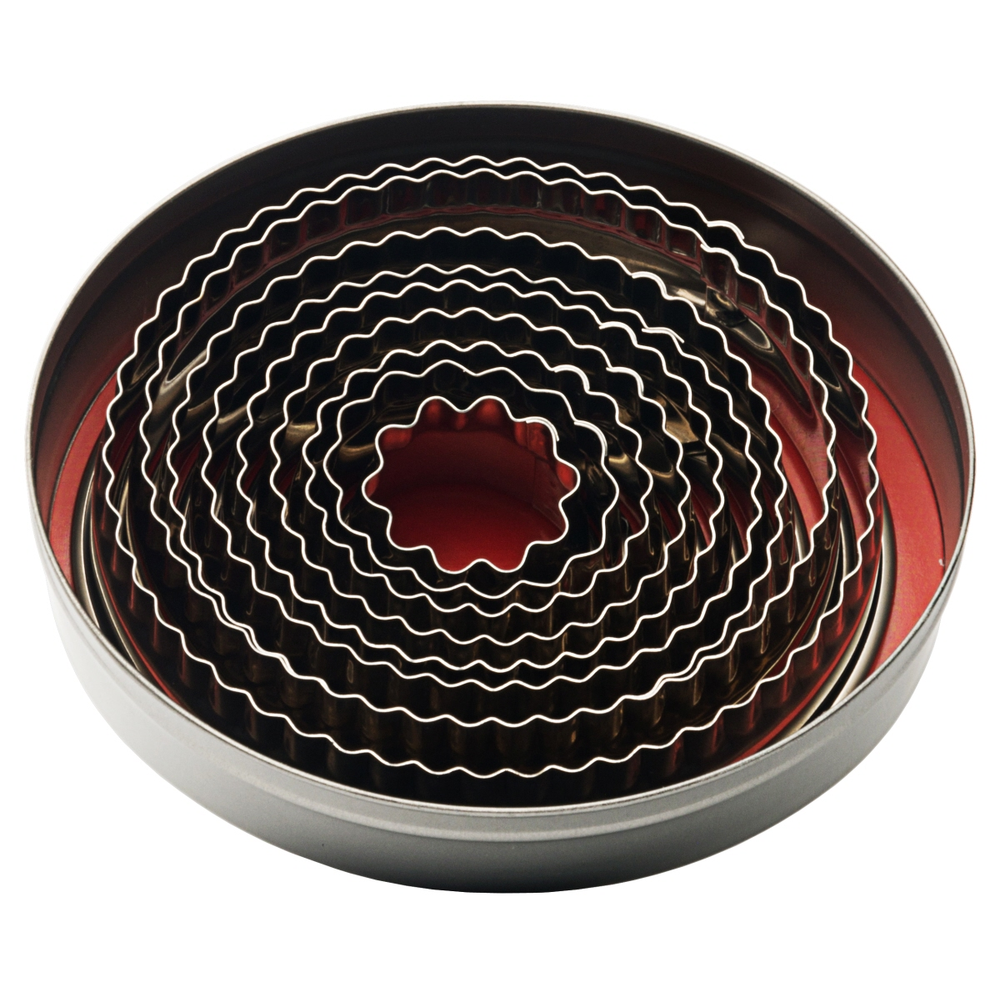 Contacto Ausstechformen, oval, gewellt Größe: 22 mm x 19 mm - 80 mm x 70 mm, Höh