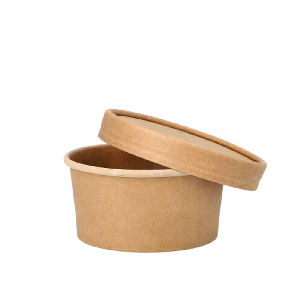 Papstar Suppenbecher, Pappe rund 180 ml Ø 9,8 cm · 4,9 cm braun