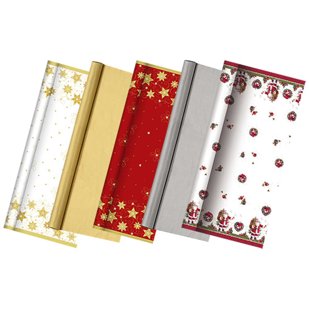 Papstar Tischdecke, Papier 6 m x 1,2 m "christmas designs"