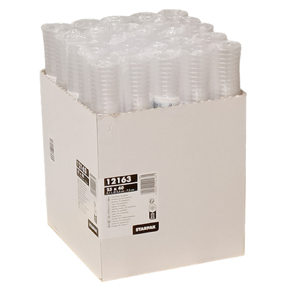 Papstar Trinkbecher, PS 0,1 l Ø 5,5 cm · 7,5 cm glasklar