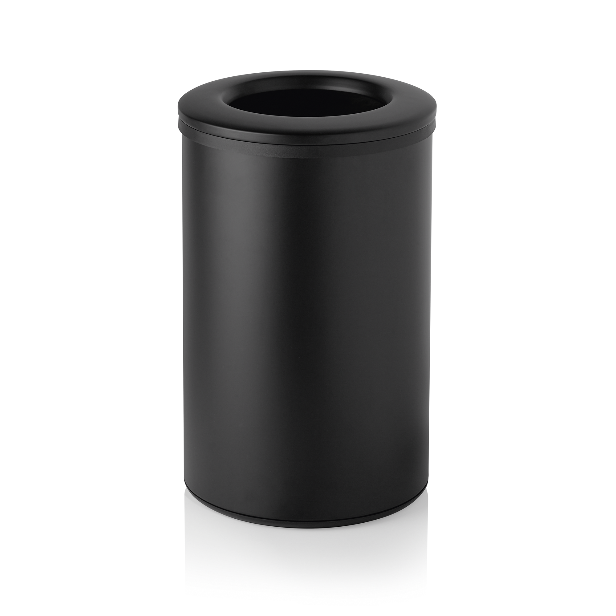 WAS Abfalleimer, Ø 35,5 cm, 40 ltr., schwarz