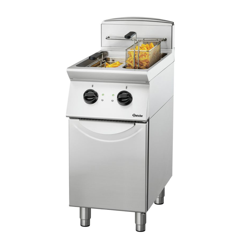 Bartscher Elektro-Standfritteuse,2 Becken a 8l