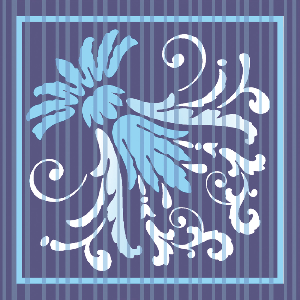 Mank Deckchen Letizia blau 90 x 90 mm