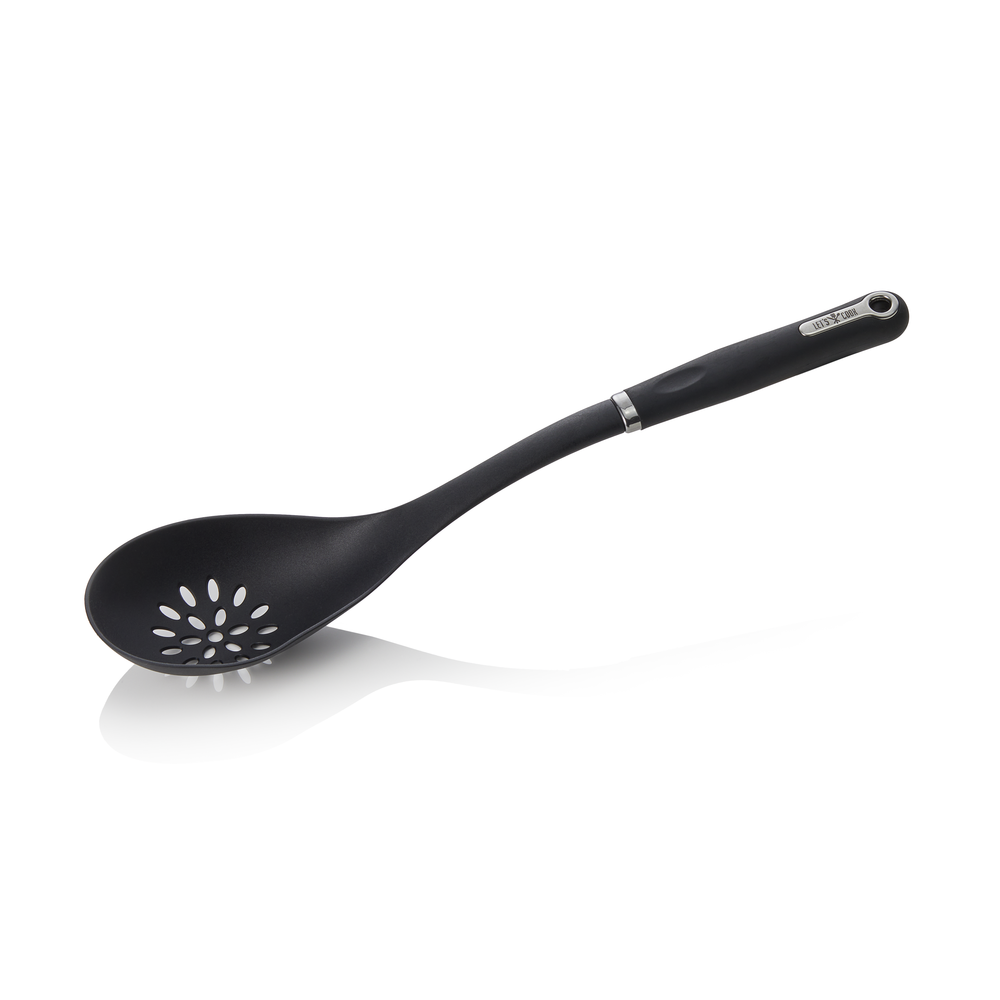 WAS Servierlöffel LET´S COOK, perforiert, 36 cm, Nylon, Gummi