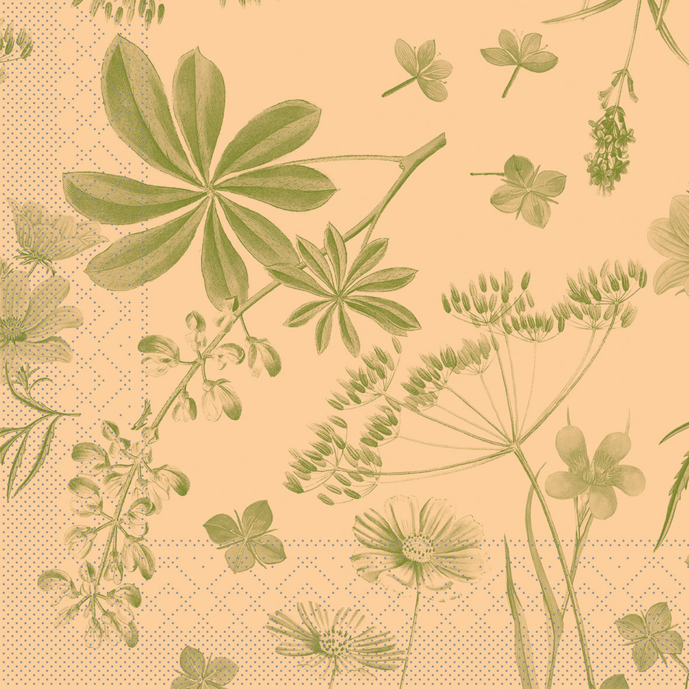 Mank Serviette Opus Flora 33 x 33 cm 1/4 Falz