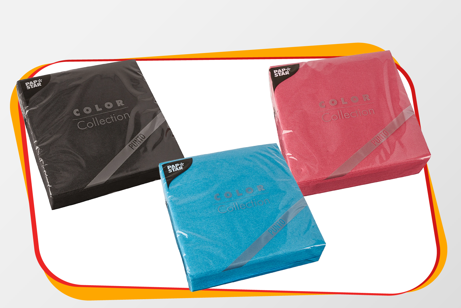 color collection, geschenkset, dekorationstuch, tuchverpackung, verpackungspapier