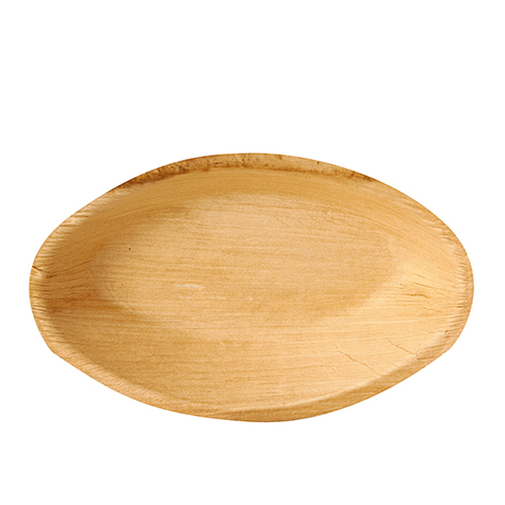 Papstar Teller, Palmblatt "pure" oval 18 cm x 11,5 cm x 3 cm