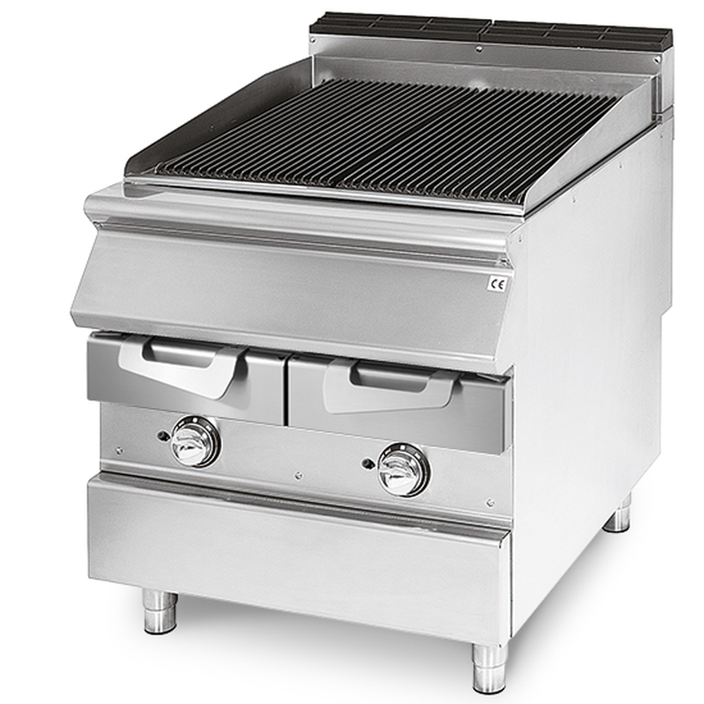 Virtus Gas-Grill, Kochzone in Edelstahl, Fleisch/Fisch