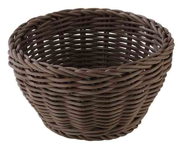 APS Korb, rund Ø 16 cm, H: 8 cm , Polypropylen, mokka