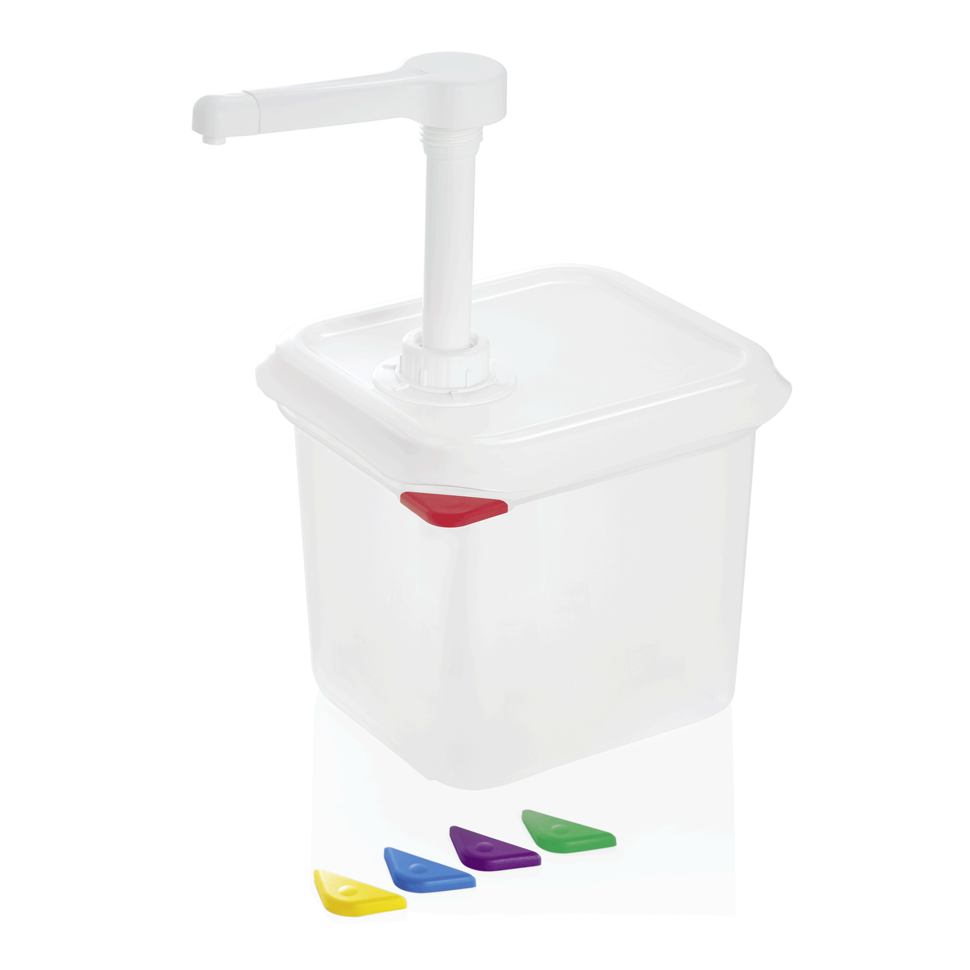 WAS GN Saucenspender 1/6, 2,6 ltr., Höhe 150mm, Polypropylen