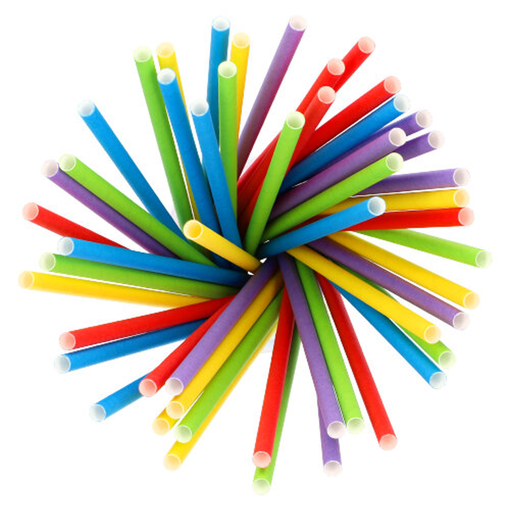 Papstar Shake-Halme, Papier Ø 8 mm · 25 cm farbig sortiert
