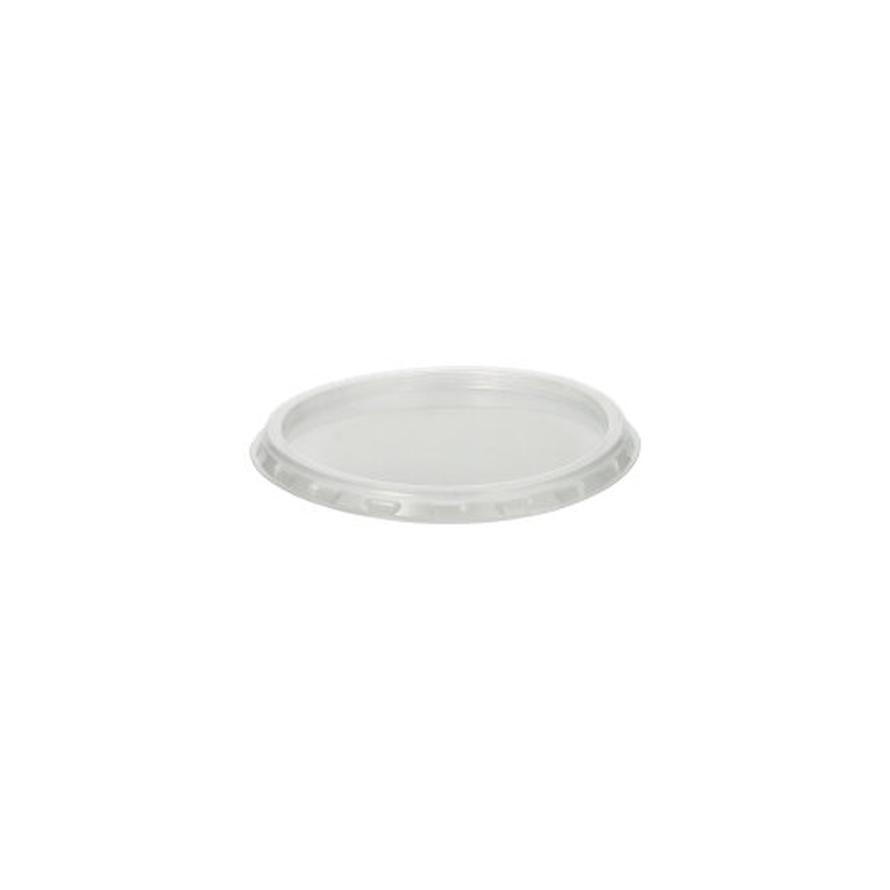 Papstar Deckel für Dressingbecher, PP rund Ø 7,1 cm · 0,5 cm transparent