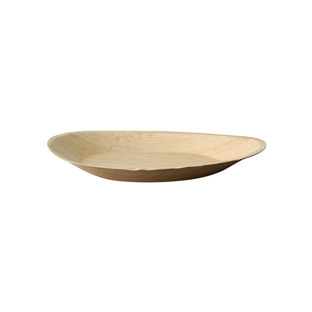 Papstar Teller, Palmblatt "pure" oval 26 cm x 17 cm x 2,5 cm