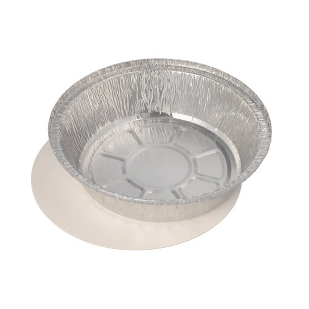 PAPSTAR Schalen, Alu + Einlegedeckel, PP-beschichtet rund 0,77 l Ø 18,2 cm ·