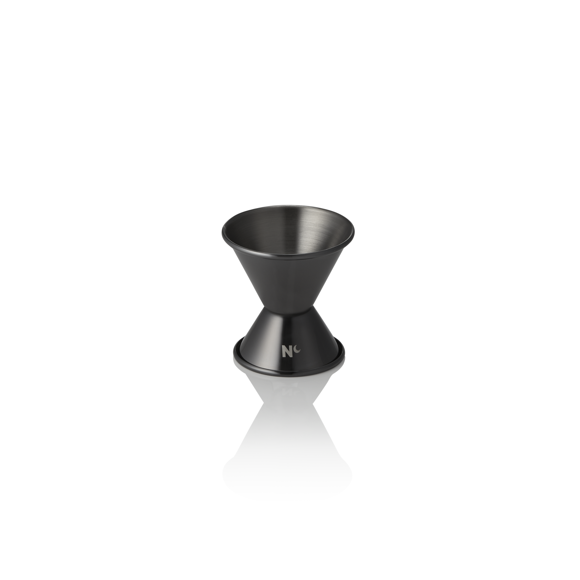WAS Jigger NOCTURN, 2/4 cl, Ø 4,5 cm, Höhe 6 cm, gun metal, Chromnickelstahl 18/
