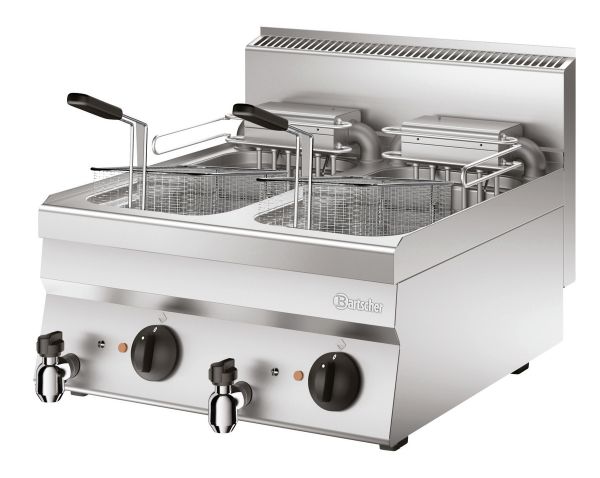 Bartscher Elektro-Fritteuse Inhalt 2 Becken à 10 Liter