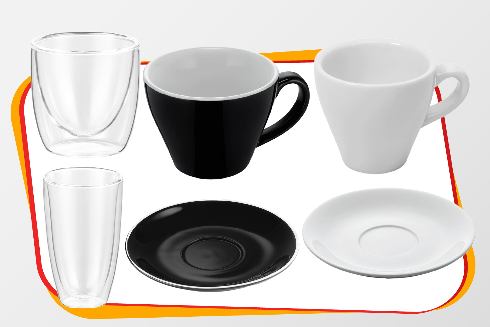 Tassen, Kaffee-Tassen, Becher, Geschirr-Set, Porzellan