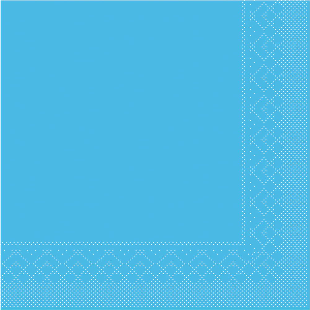 Mank Serviette Basic aquablau 40 x 40 cm 1/4 Falz