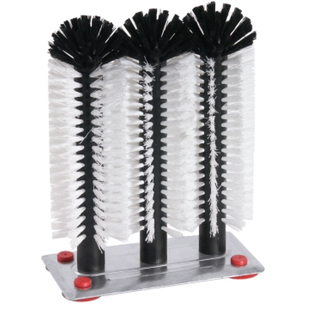 Contacto Gläserspülbürste 24/24/24 cm auf Platte aus Aluminium