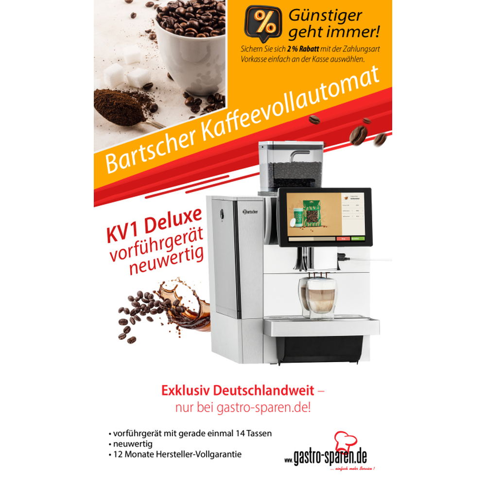 Bartscher Kaffeevollautomat KV1 Deluxe Vorführgerät neuwertig