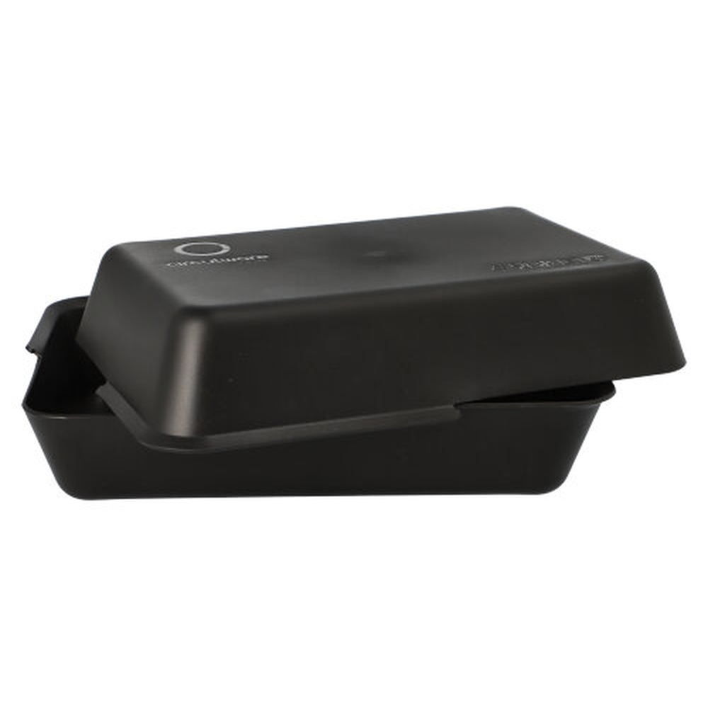 PAPSTAR Circulware Mehrweg-Foodboxen 4,3 cm x 23,4 cm x 15,6 cm schwarz , 2