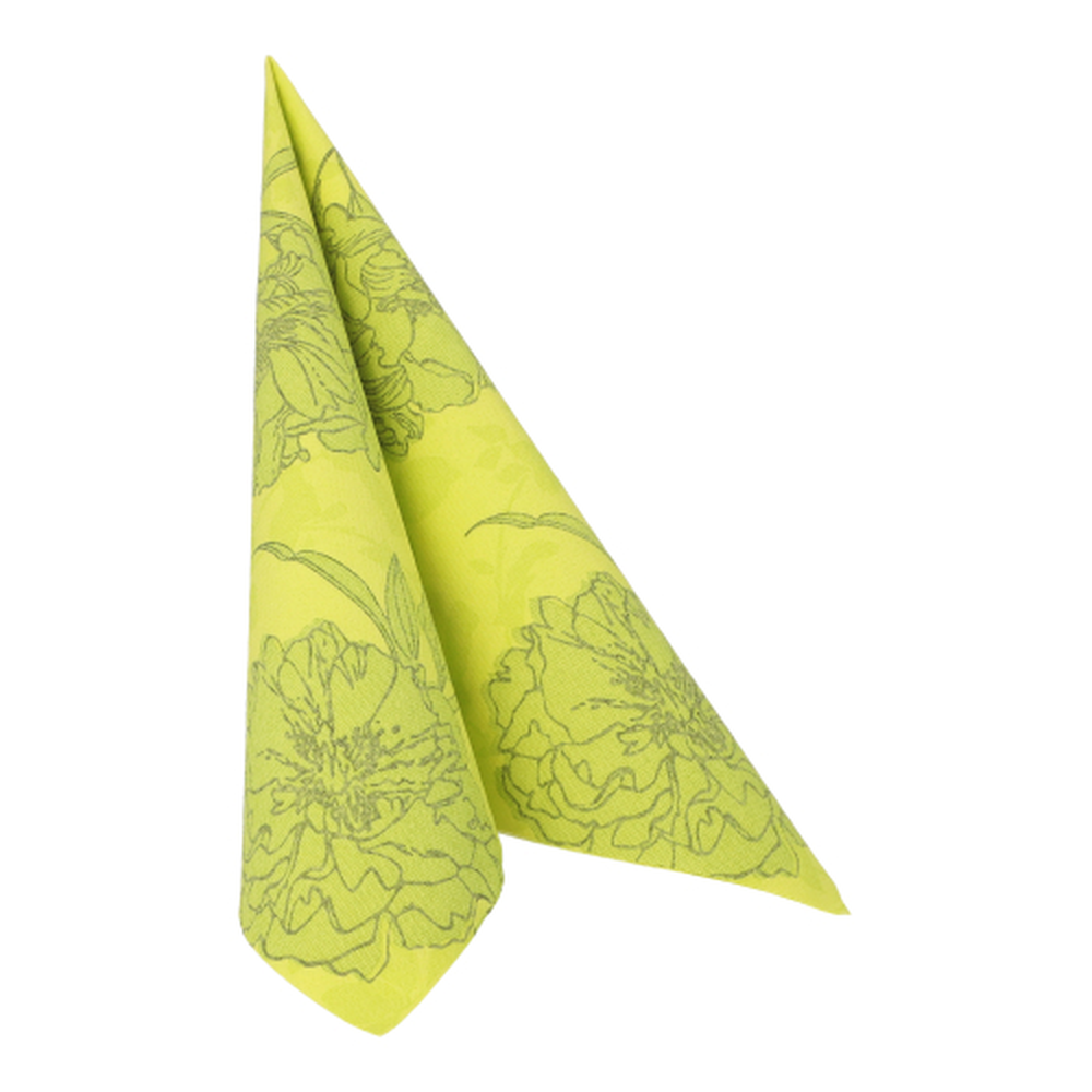 Papstar Servietten "ROYAL Collection" 1/4-Falz 40 cm x 40 cm grün "Thalia"