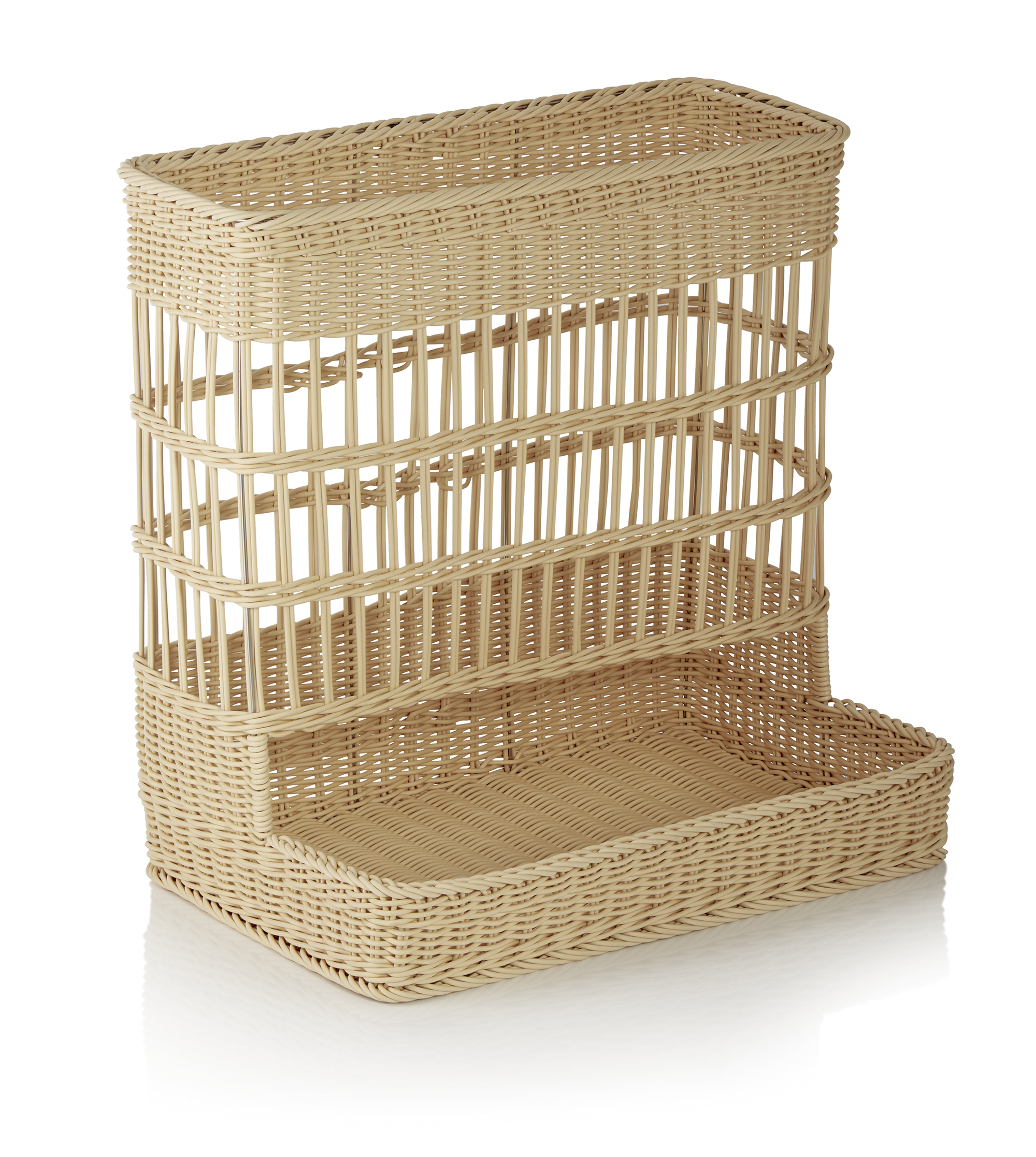 WAS Brötchenschütte WEAVER PRO Systemkörbe, 60 x 49 x 60,5 cm, hellbeige, Polypr
