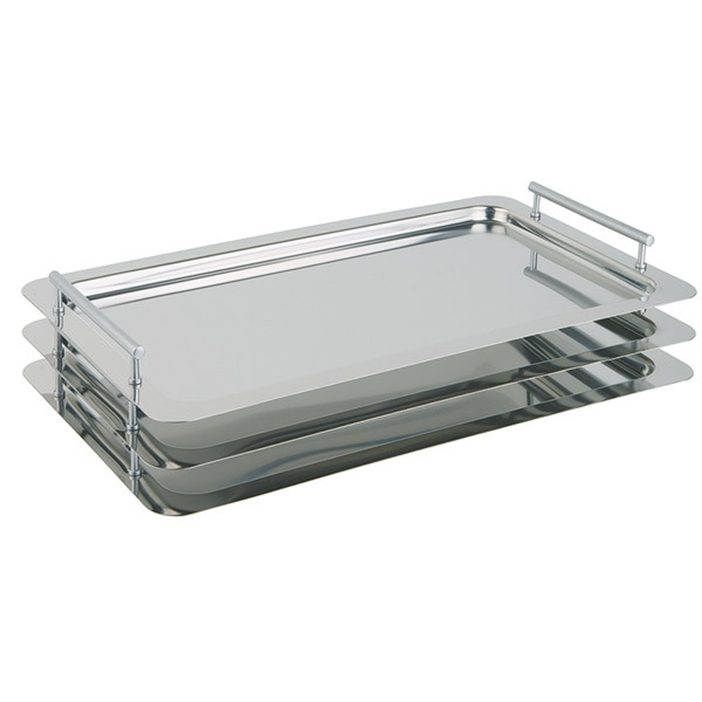 APS GN 1/1 System-Tablett 53 x 32,5 cm, Nutzhöhe 3,5 cm , 18/10 Edelstahl