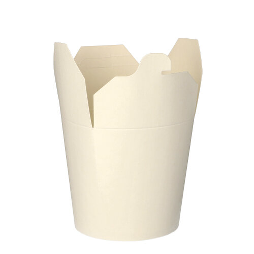 Papstar Pastaboxen, Pappe rund 750 ml 10 cm x 10 cm x 8,5 cm weiss
