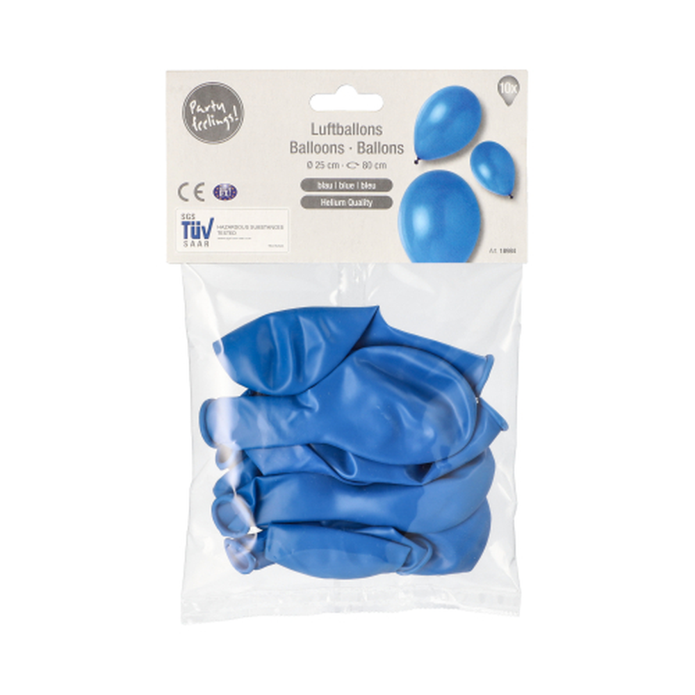 Papstar Luftballons Ø 25 cm blau