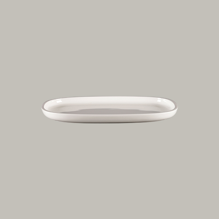 RAK Platte oval - white Länge: 30.2 cm / Breite: 20 cm / Höhe : 2.5 cm
