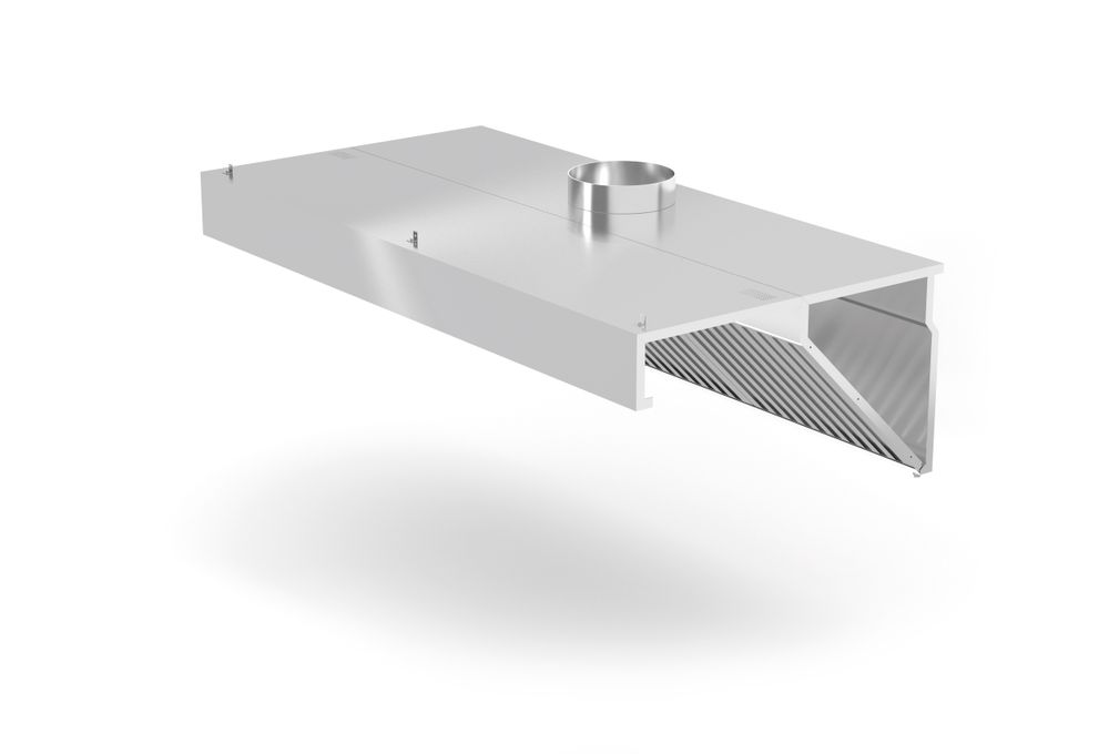 Hendi Dunstabzugshaube Wandmontage, HENDI, Profi Line, mit LED-Beleuchtung, 1200